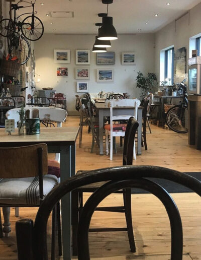 inside the rusty bike cafe
