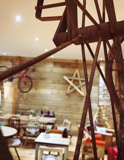 inside the rusty bike cafe
